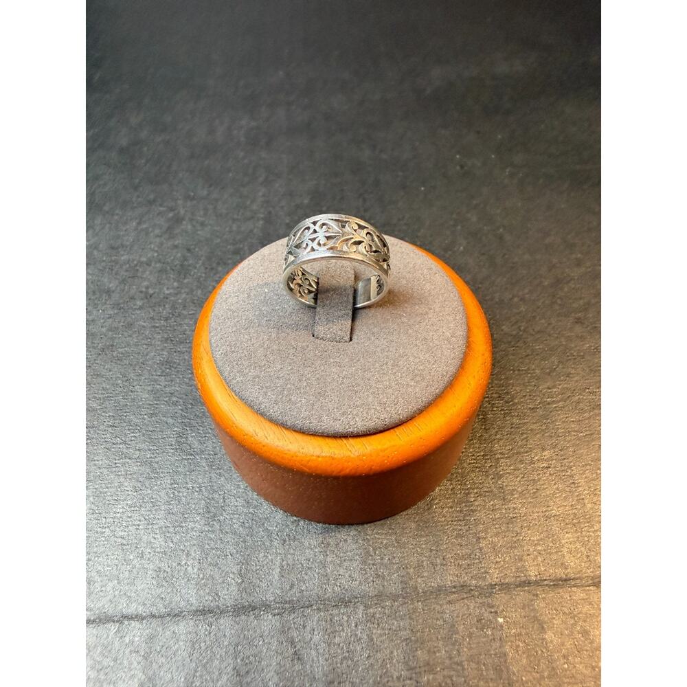 Retired JAMES AVERY Open Adorned Band Ring in Sterling Silver Size 7 - Picture 4 of 7